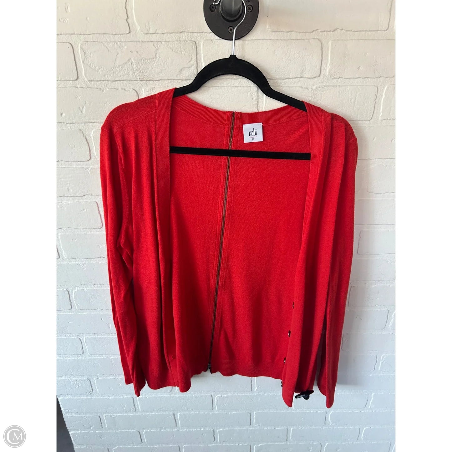 Sweater Cardigan By Cabi In Orange, Size: M