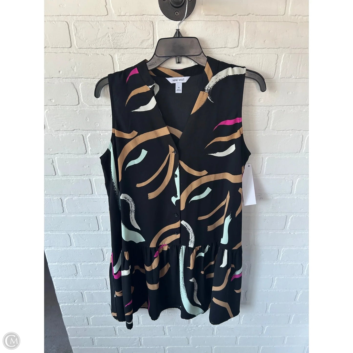 Dress Casual Short By Nine West In Black & Brown, Size: M