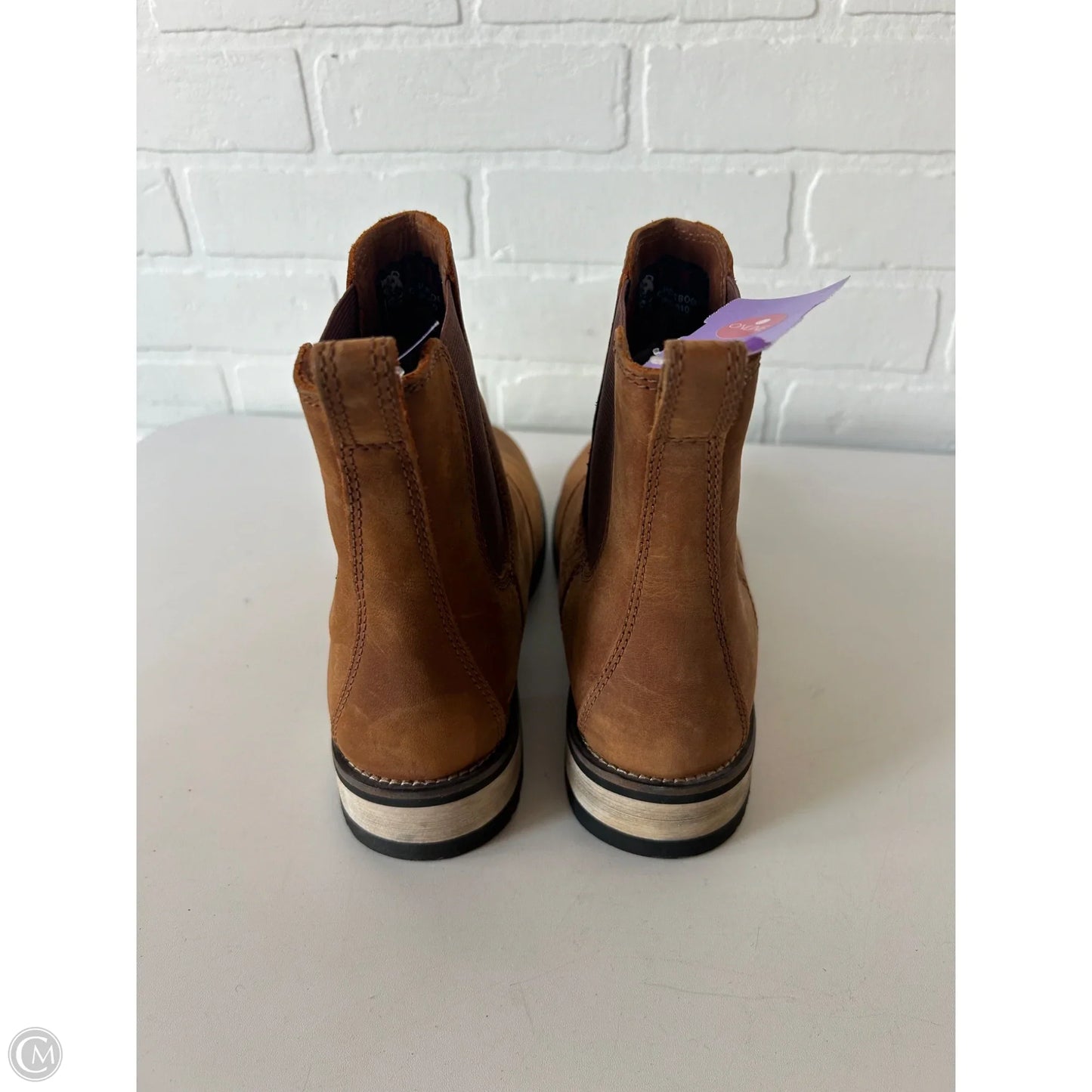 Boots Ankle Flats By Cmc In Brown, Size: 9