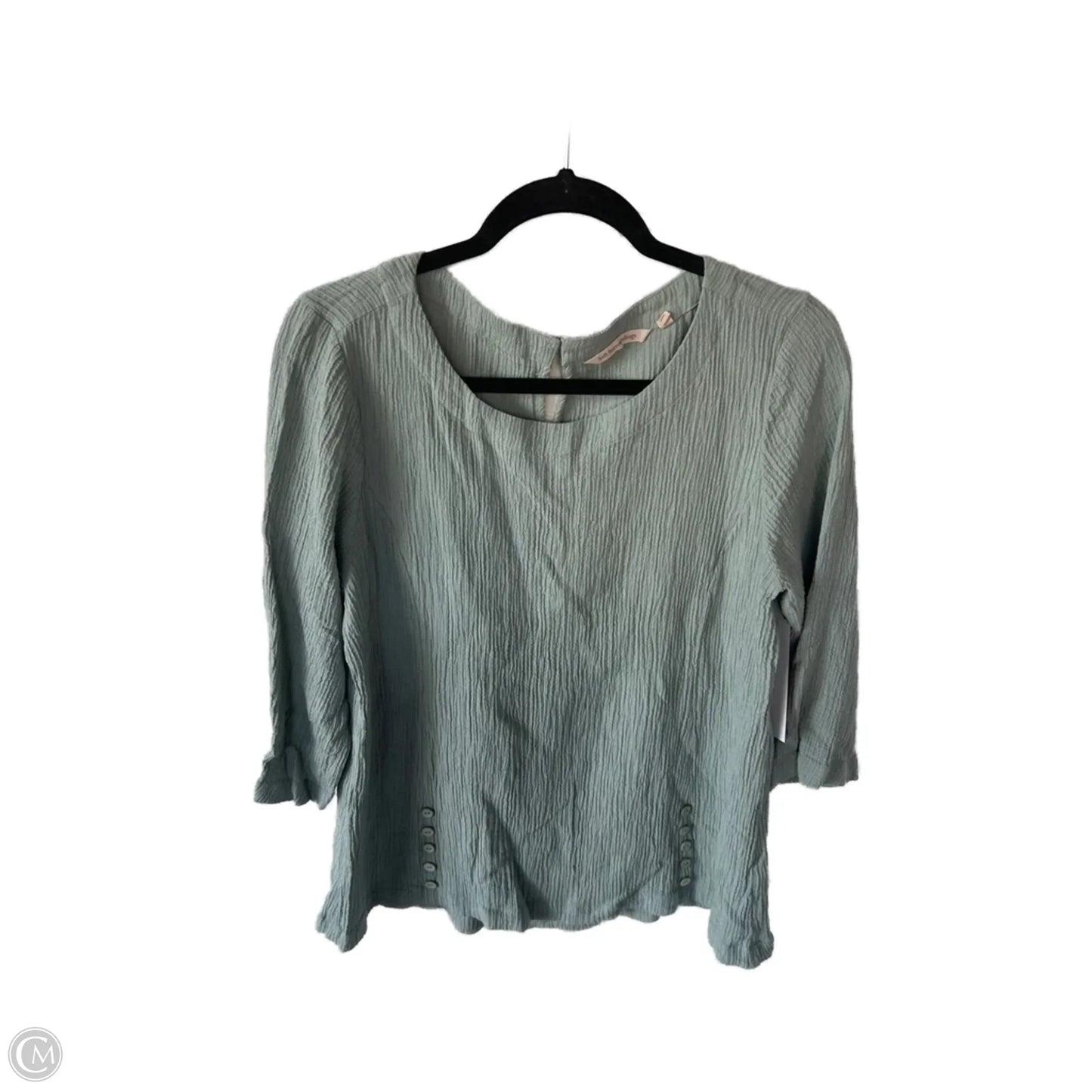 Top Long Sleeve By Soft Surroundings In Green, Size: L