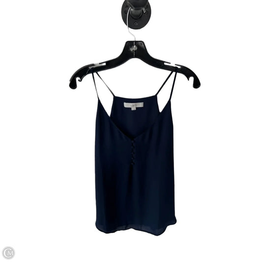 Top Sleeveless By Loft In Blue, Size: L