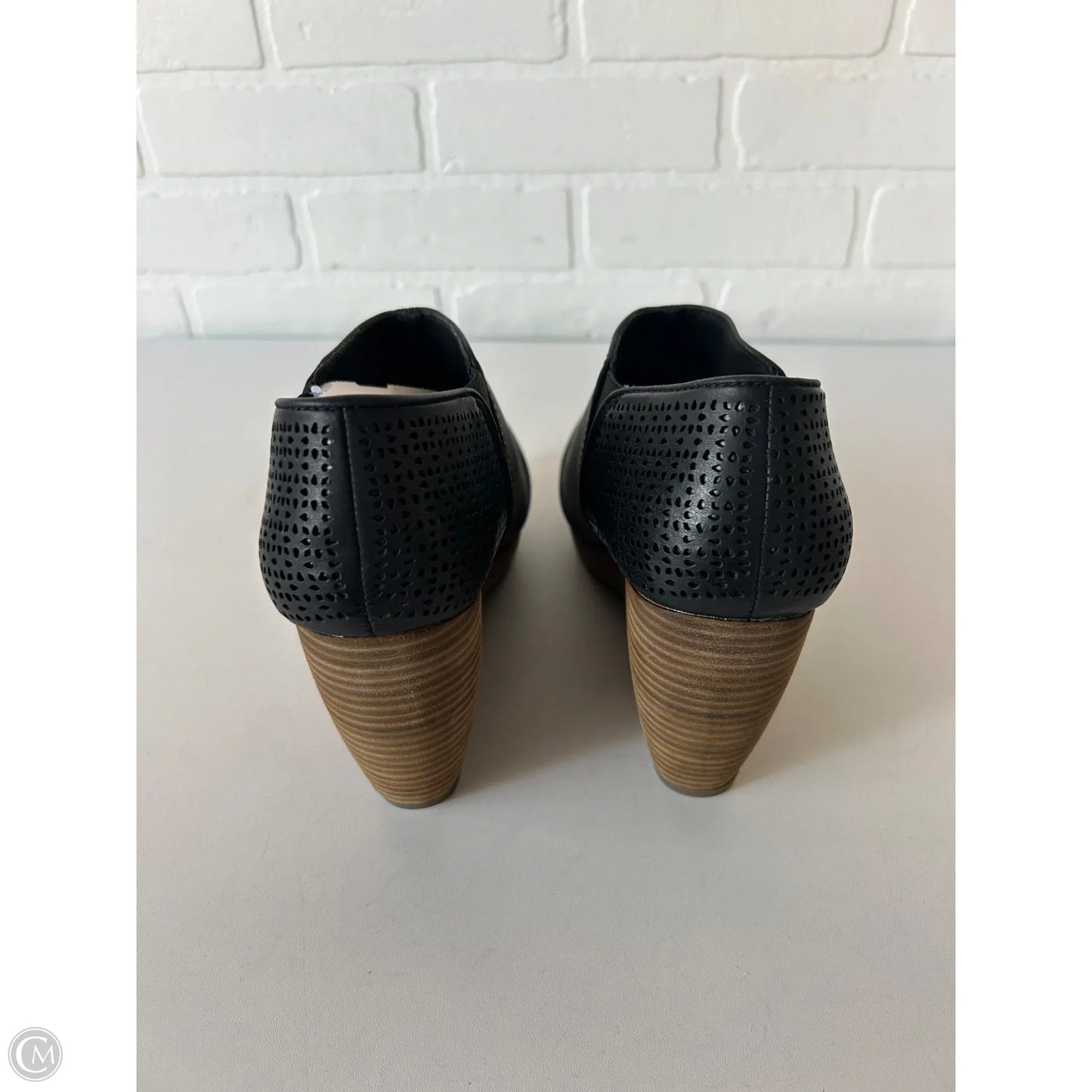 Boots Ankle Heels By Dr Scholls In Black & Brown, Size: 8