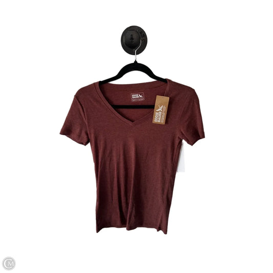 Top Short Sleeve Basic By Eddie Bauer In Red, Size: S