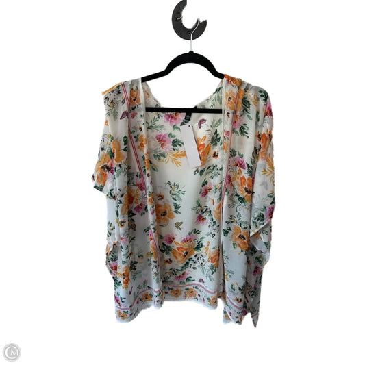 Kimono By Torrid In Green & Orange, Size: 3x