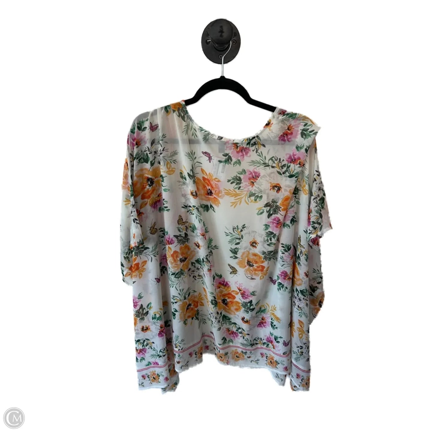 Kimono By Torrid In Green & Orange, Size: 3x