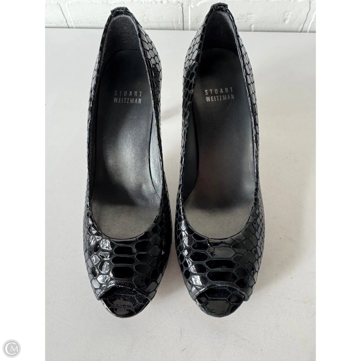 Sandals Designer By Stuart Weitzman In Black, Size: 6