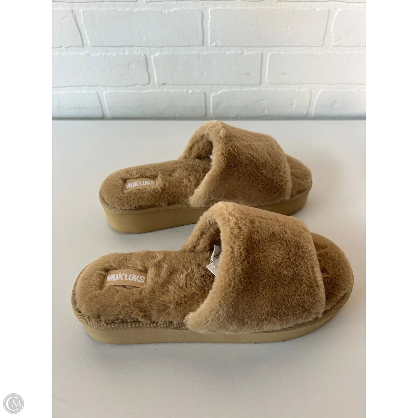 Slippers By Muk Luks In Tan