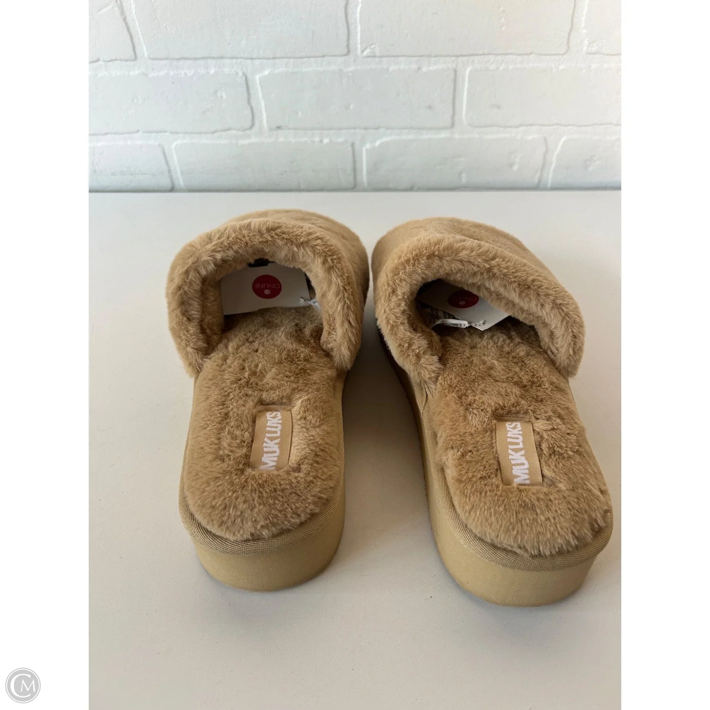 Slippers By Muk Luks In Tan