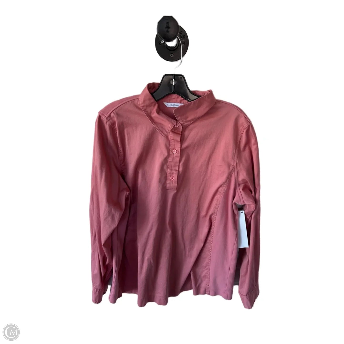 Top Long Sleeve By Isaac Mizrahi Live Qvc In Pink, Size: L