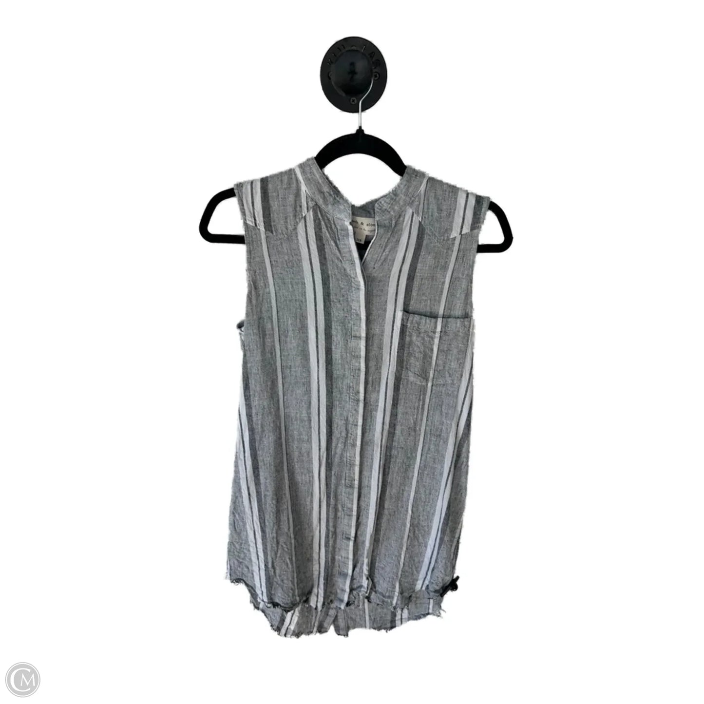 Dress Casual Short By Cloth & Stone In Grey & White, Size: Xs