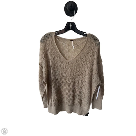 Sweater By Free People In Tan, Size: Xs