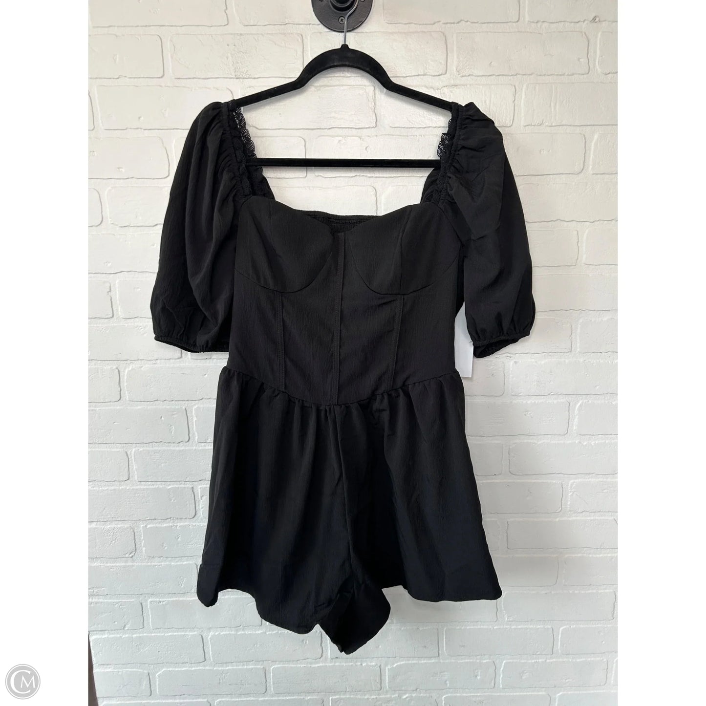 Romper By Cme In Black, Size: Xl