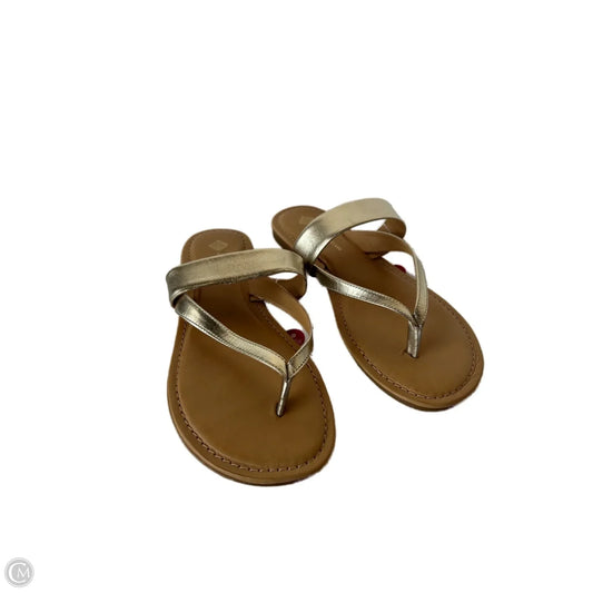 Sandals Flip Flops By Antonio Melani In Gold, Size: 8.5