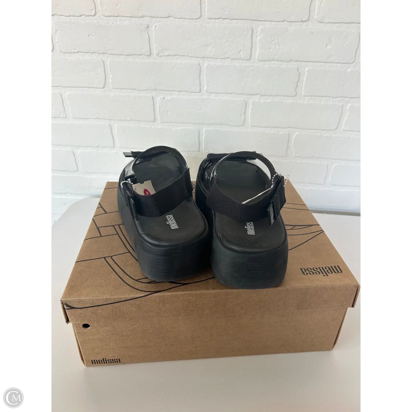 Sandals Heels Platform By Cmb In Black, Size: 9