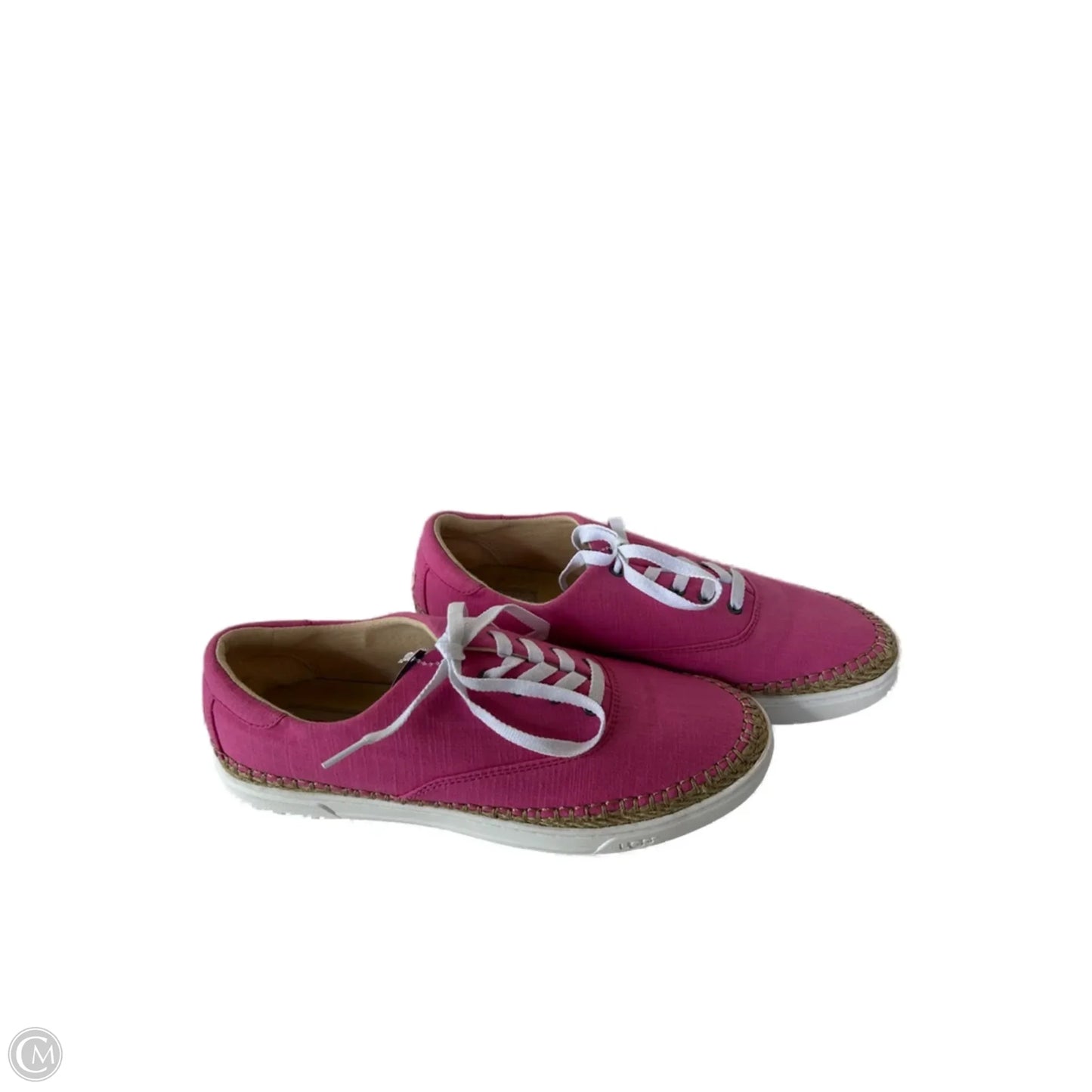 Shoes Designer By Ugg In Pink & White, Size: 11