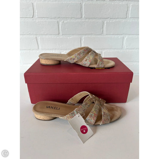 Sandals Flats By Vaneli In Tan, Size: 7.5