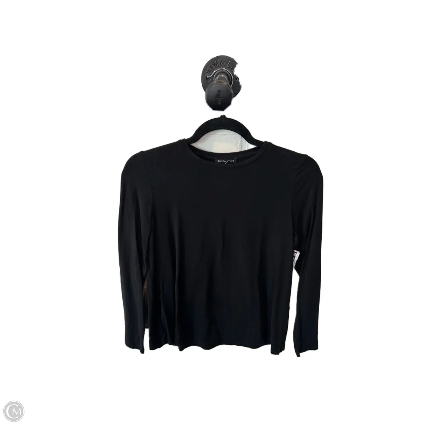 Top Long Sleeve Basic By Eileen Fisher In Black, Size: Sp