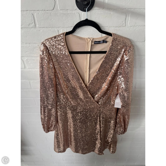 Dress Party Short By Boohoo Boutique In Rose Gold, Size: L