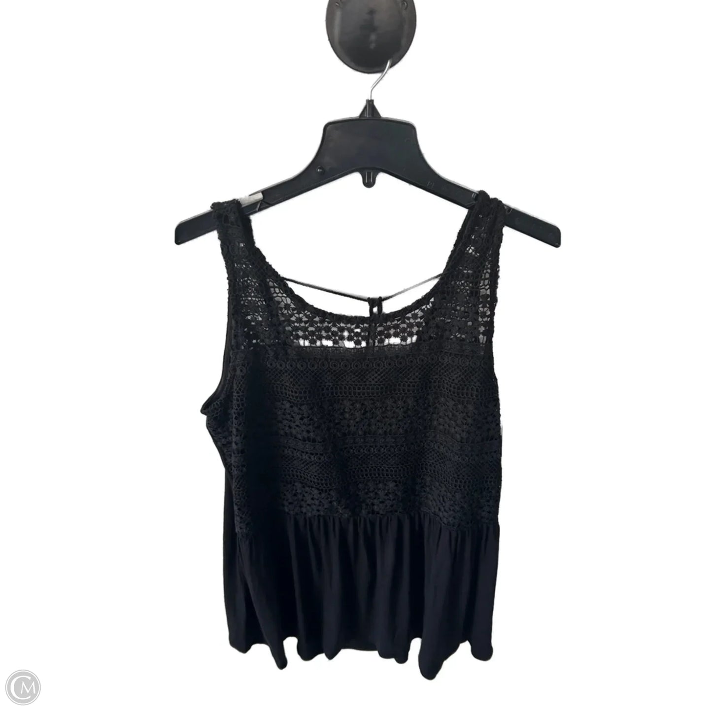 Top Sleeveless By Lane Bryant In Black, Size: L