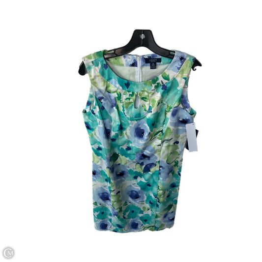 Dress Work By Chaps In Blue & Green, Size: M