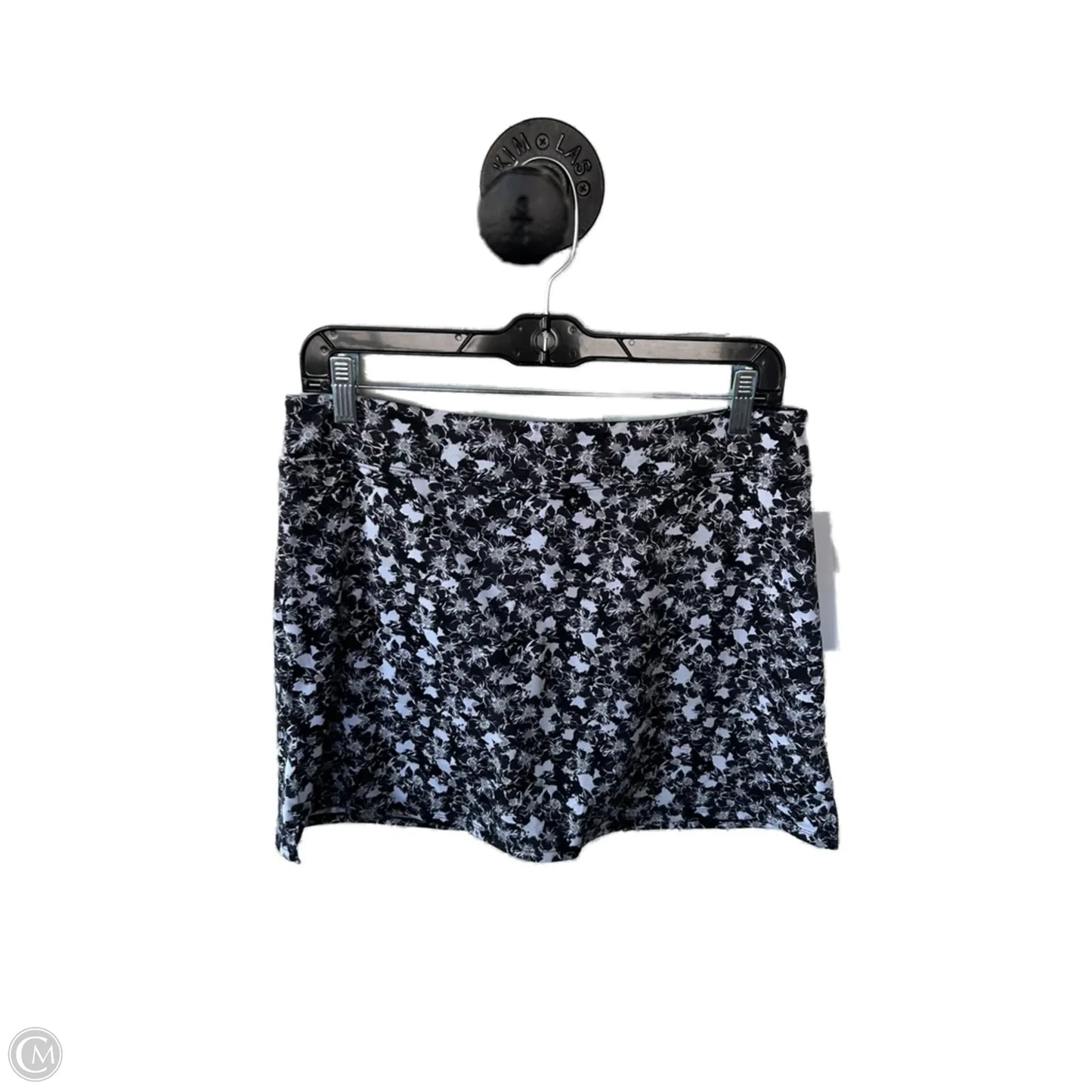 Athletic Skort By Tranquility In Black & Grey, Size: 8