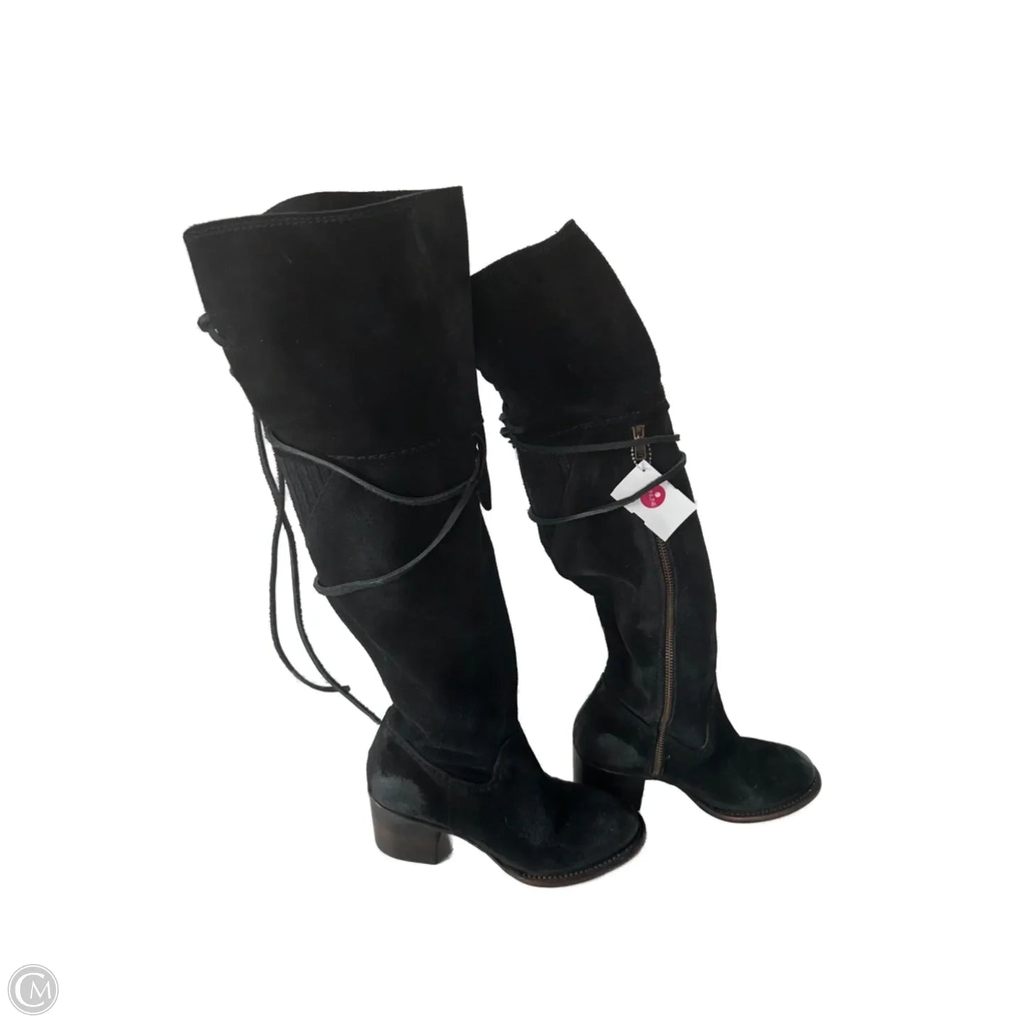 Boots Over-the-knee Heels By Freebird In Black, Size: 6