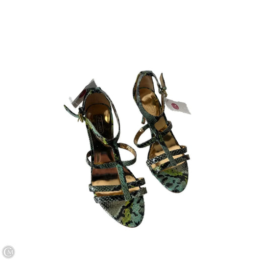 Sandals Designer By Coach In Black & Green, Size: 6