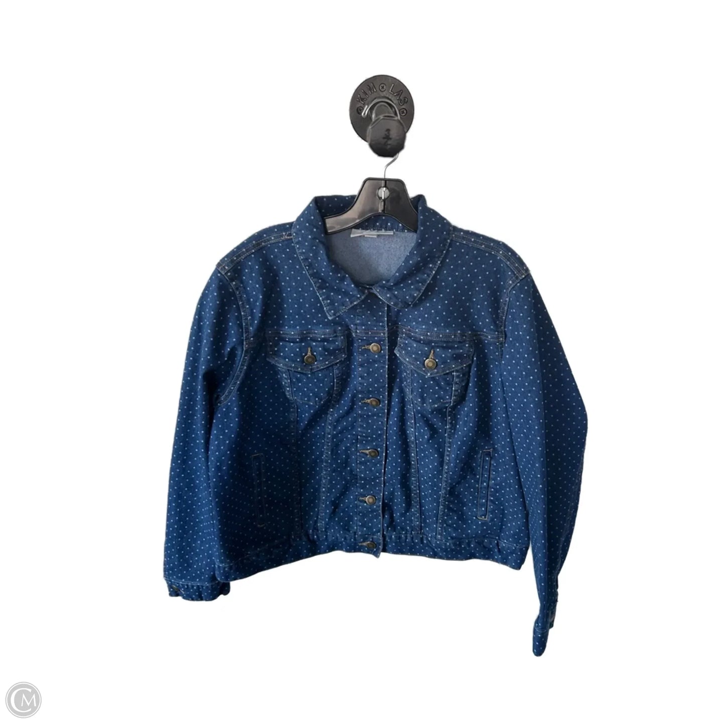 Jacket Denim By Woman Within In Blue Denim, Size: 1x