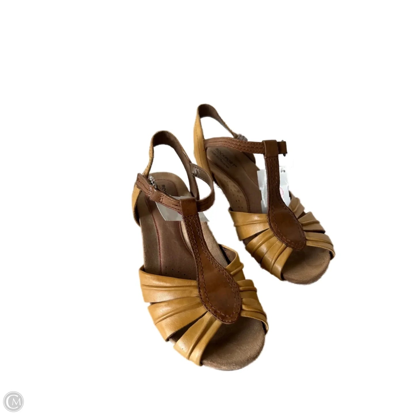 Sandals Flats By Rockport In Yellow, Size: 7.5