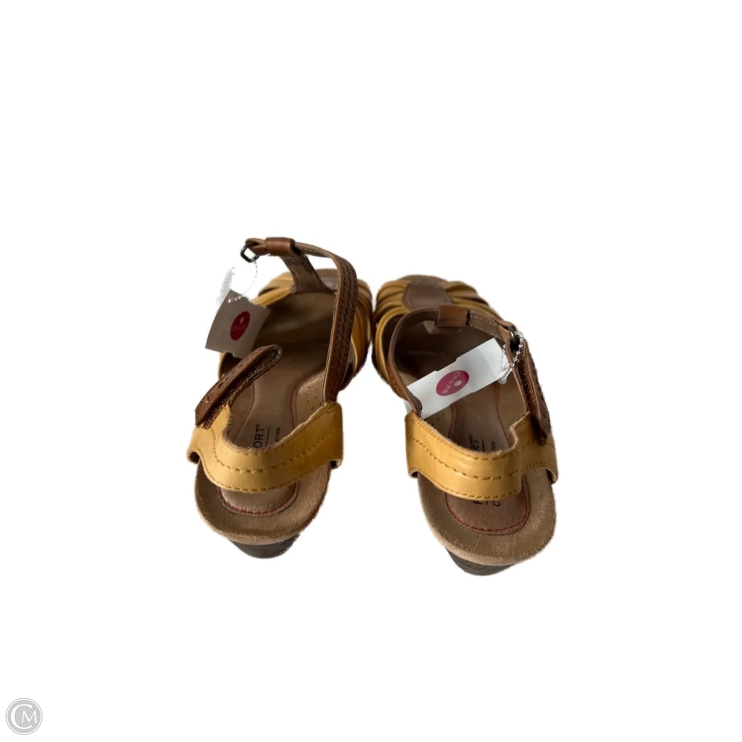 Sandals Flats By Rockport In Yellow, Size: 7.5