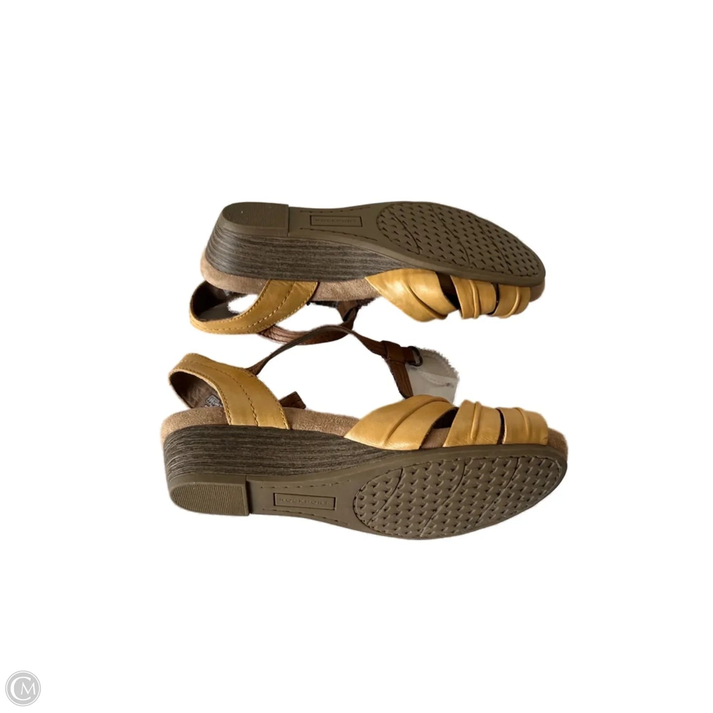 Sandals Flats By Rockport In Yellow, Size: 7.5