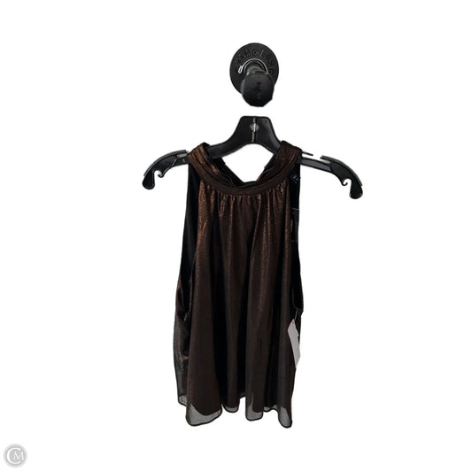 Top Sleeveless By Express In Bronze, Size: Xl