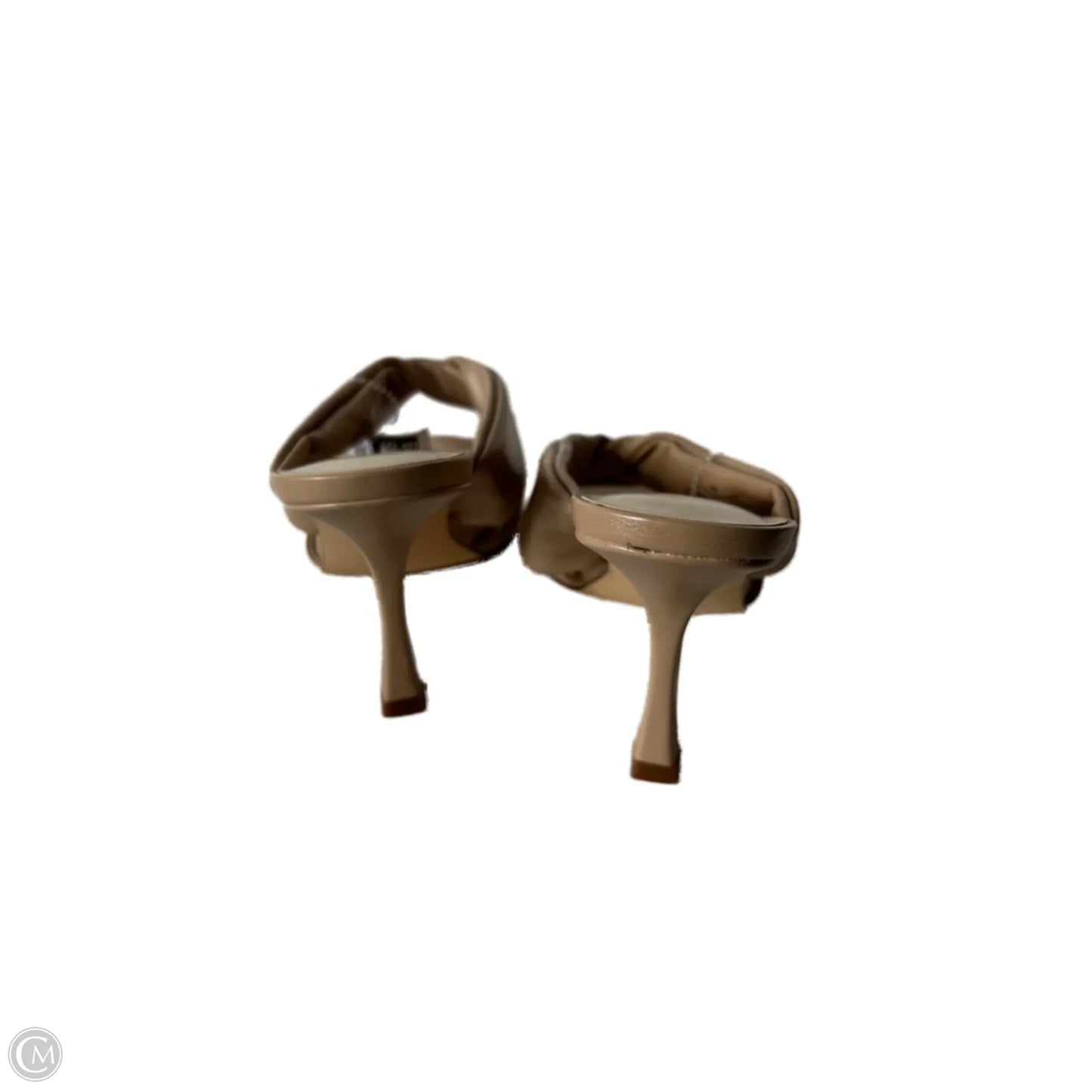 Sandals Heels Stiletto By Nine West In Tan, Size: 8