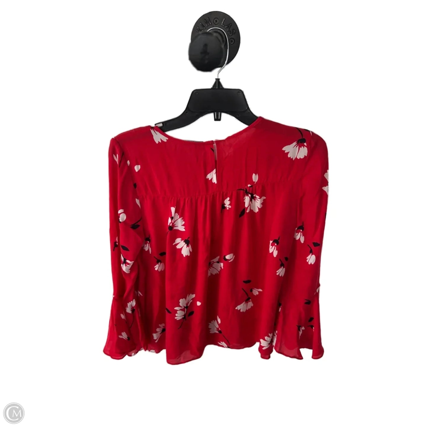 Top Long Sleeve By Joie In Red & White, Size: M