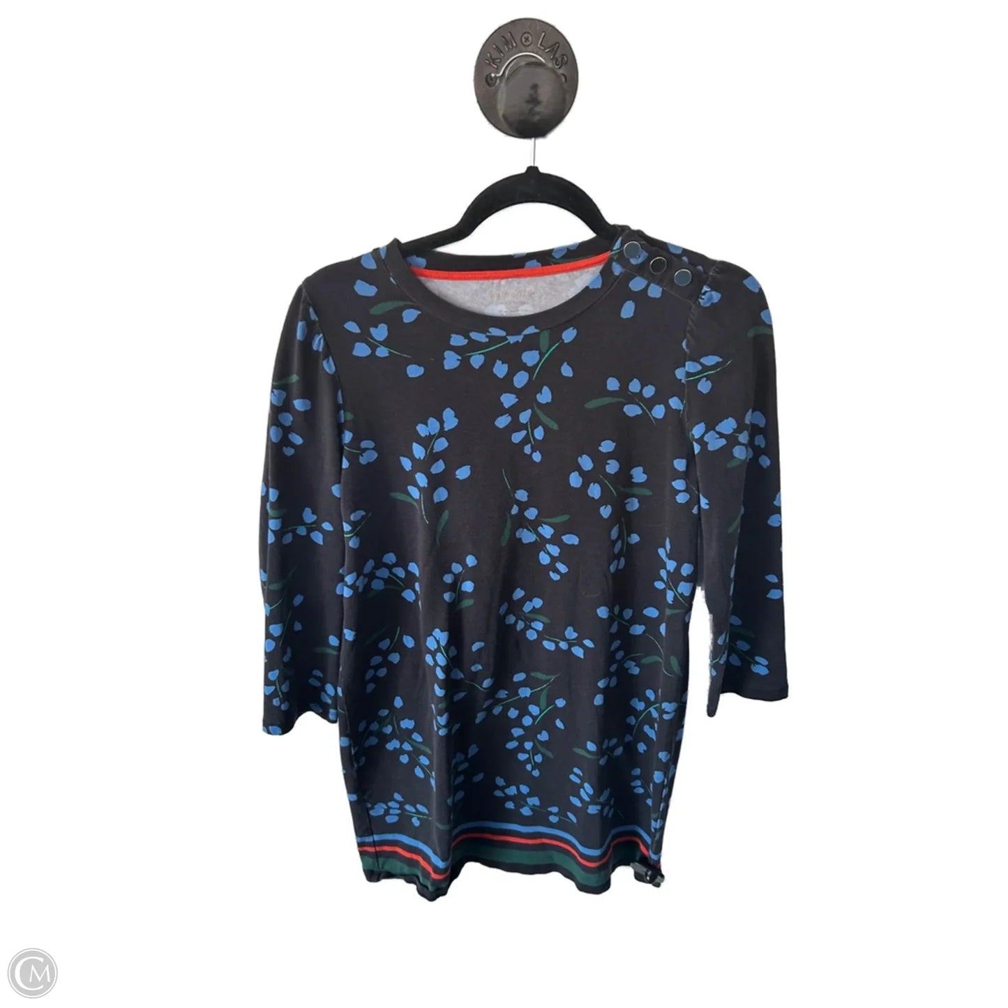 Dress Designer By Kate Spade In Black & Blue, Size: M