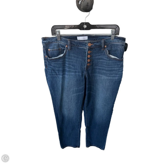 Jeans Boyfriend By Loft In Blue, Size: 12