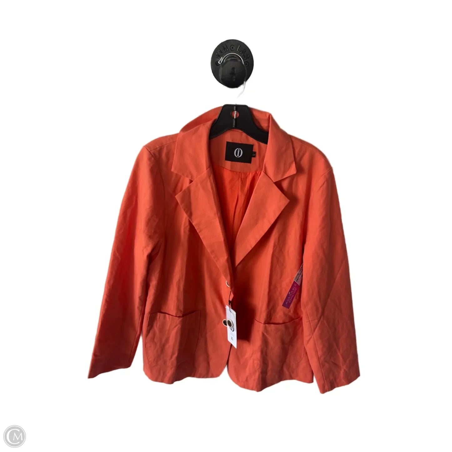 Blazer By Clothes Mentor In Orange, Size: L