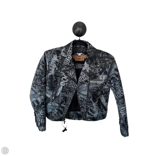 Jacket Moto By Harley Davidson In Grey, Size: Xs