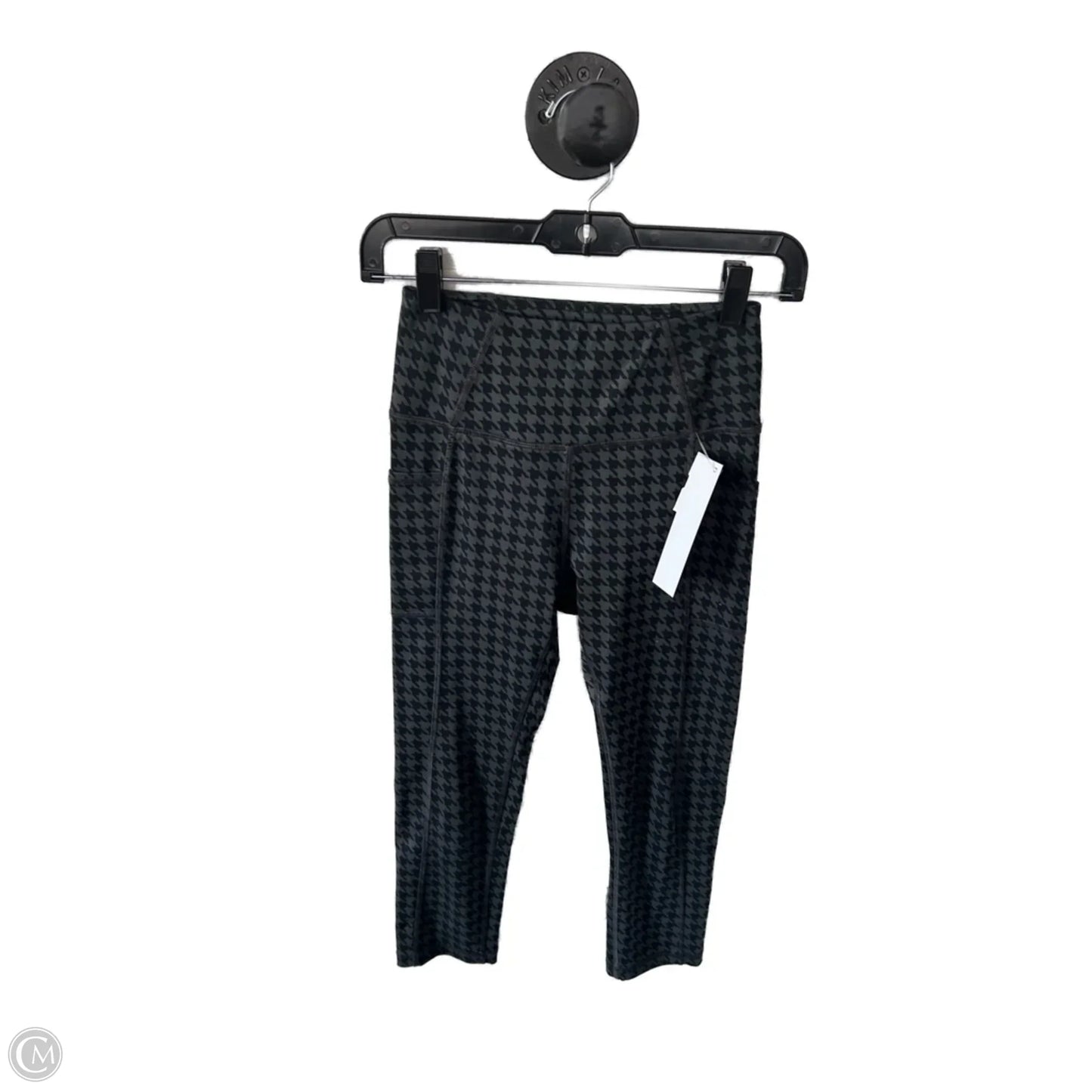 Athletic Leggings By Gottex In Black & Grey, Size: Xs