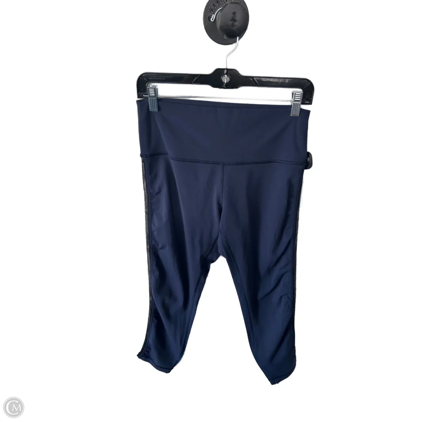 Athletic Leggings By Lululemon In Black & Blue, Size: 10