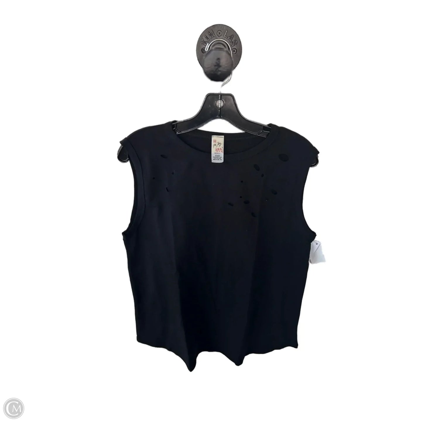 Top Sleeveless Basic By 7th Ray In Black, Size: M