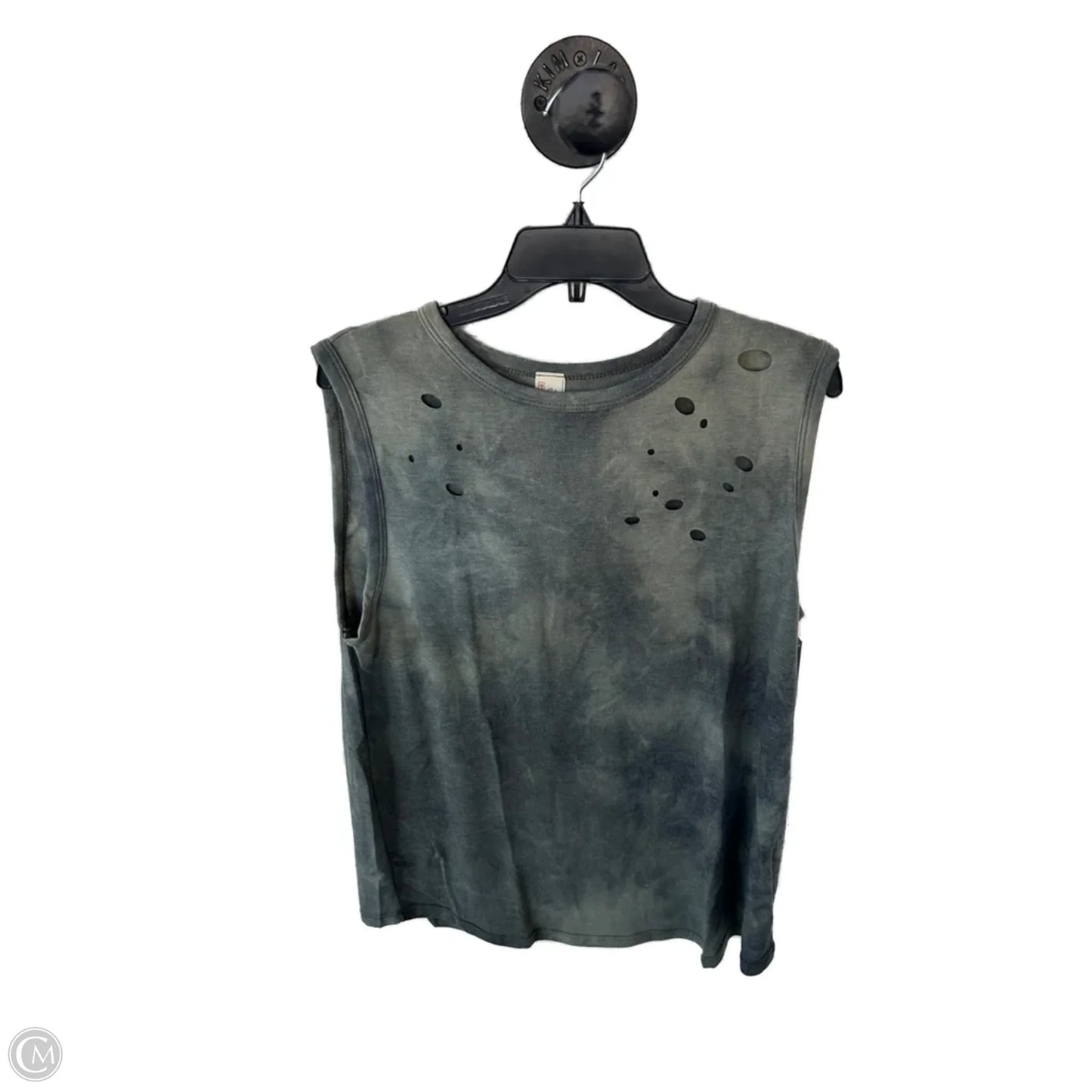 Top Sleeveless Basic By 7th Ray In Green, Size: L