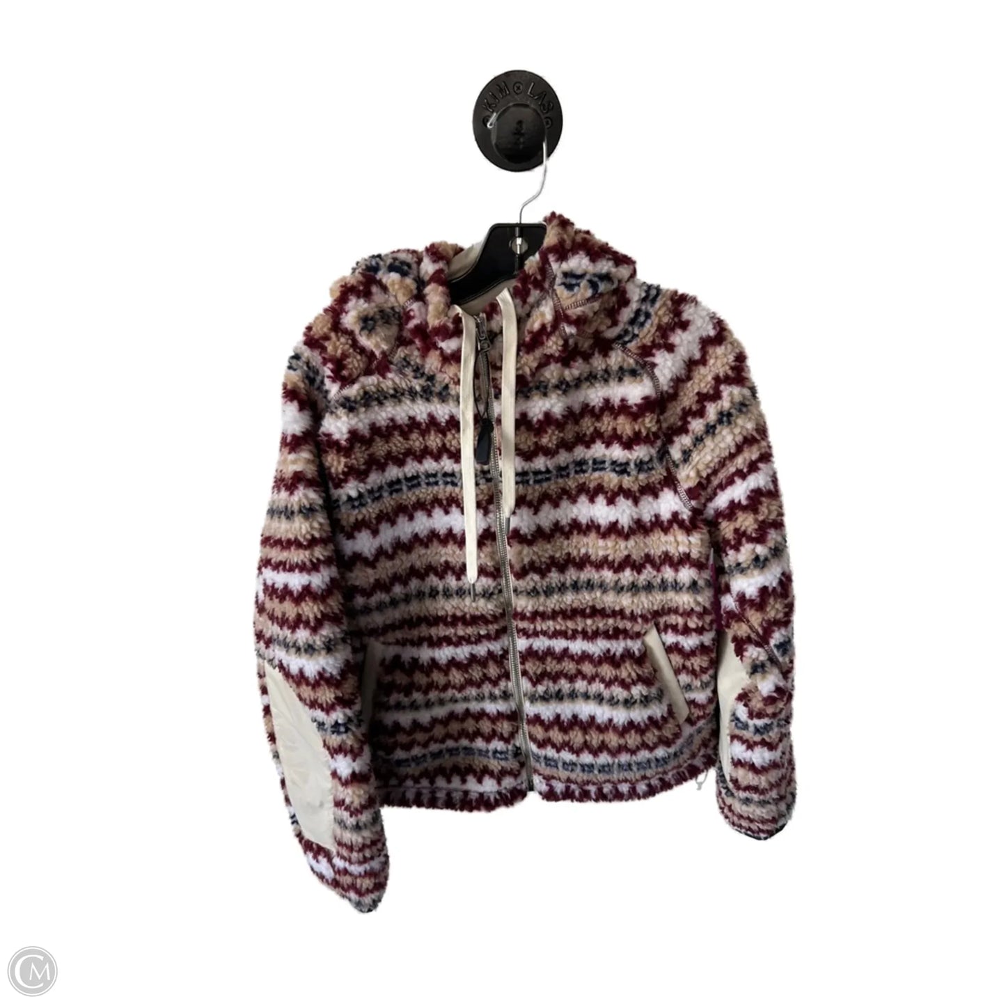 Jacket Faux Fur & Sherpa By Rag And Bone In Red & Tan, Size: M