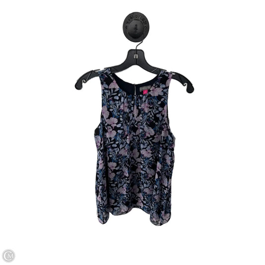 Top Sleeveless By Vince Camuto In Black & Blue, Size: S