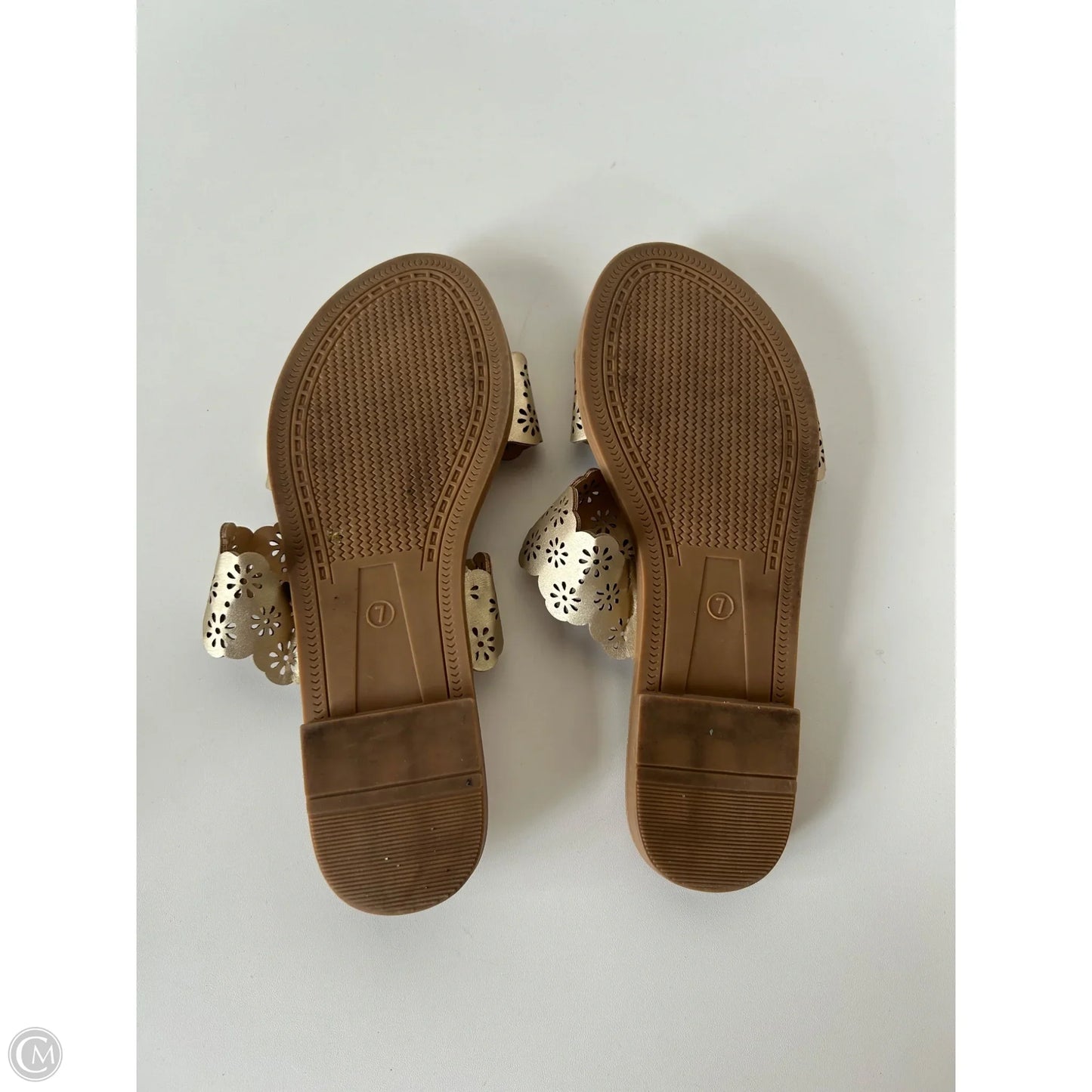 Sandals Flats By Kensie In Gold, Size: 7