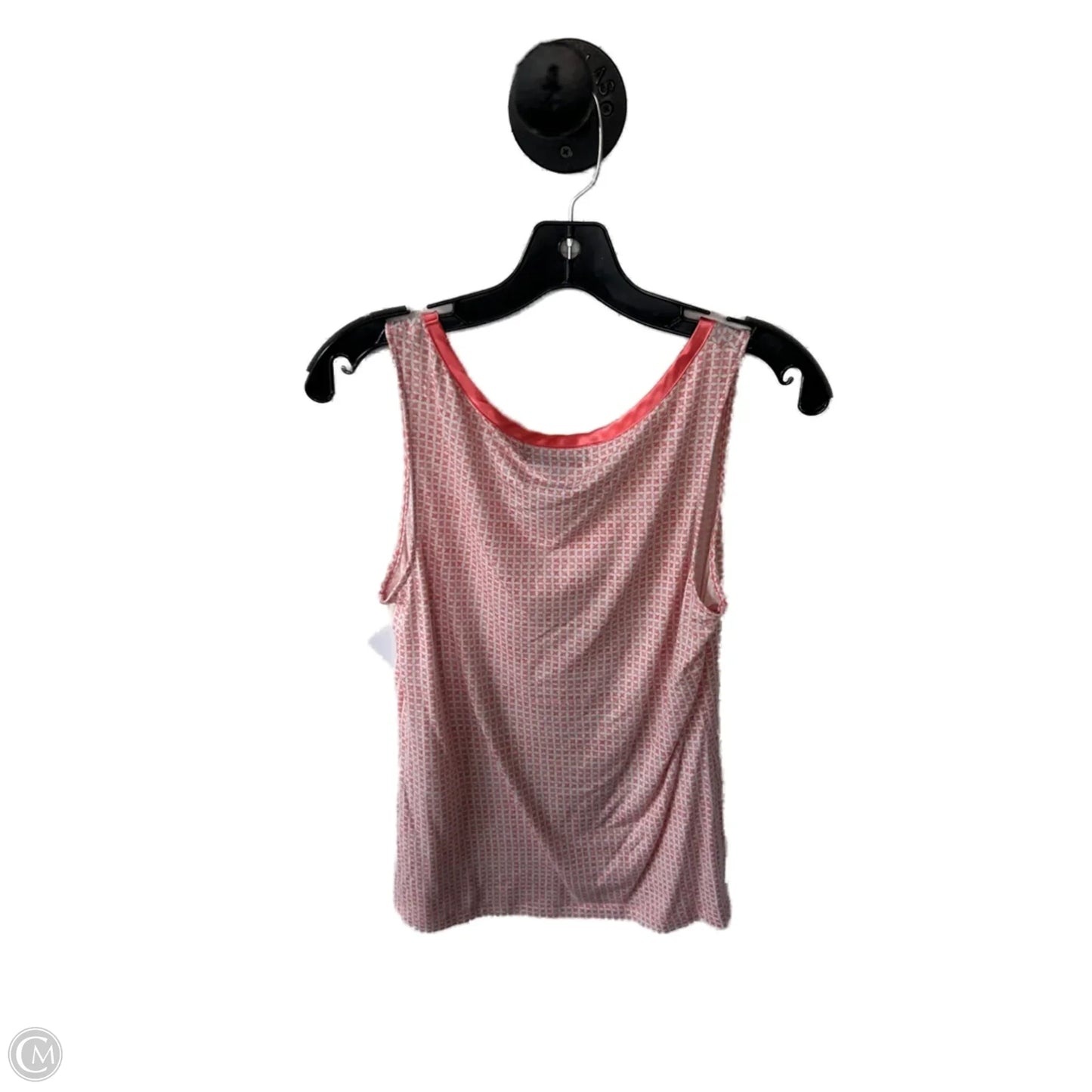 Top Sleeveless By Banana Republic In Orange & White, Size: M