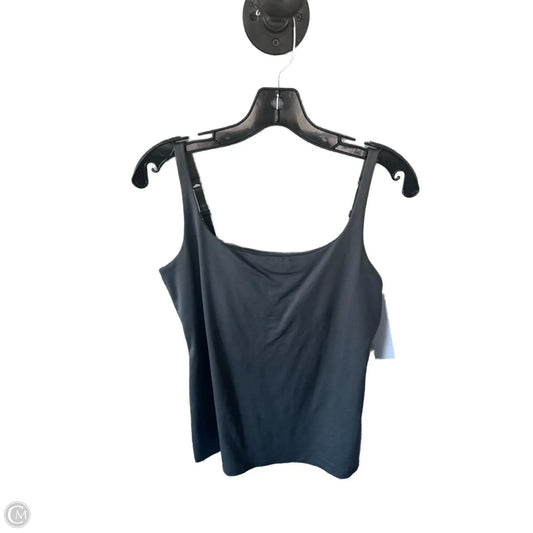 Top Sleeveless Basic By New York And Co In Grey, Size: L