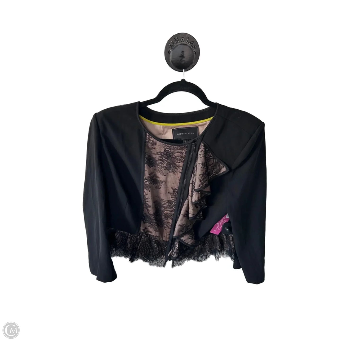 Blazer By Bcbgmaxazria In Black & Tan, Size: 0