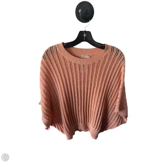 Sweater Short Sleeve By Dreamers In Orange, Size: M