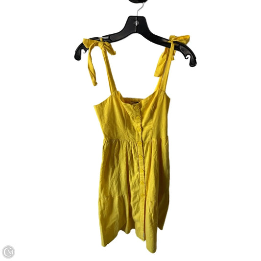 Dress Casual Midi By Urban Outfitters In Yellow, Size: Xs